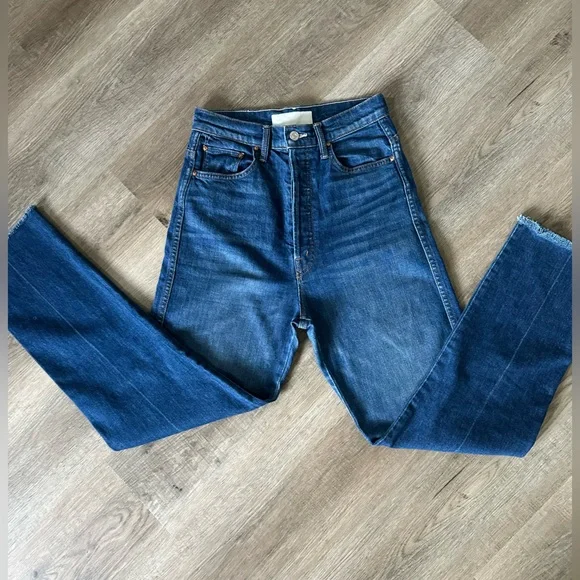 MOTHER Tippy Top Frisky Flood Fray in Bad Reputation Size 28 - Picture 8 of 10